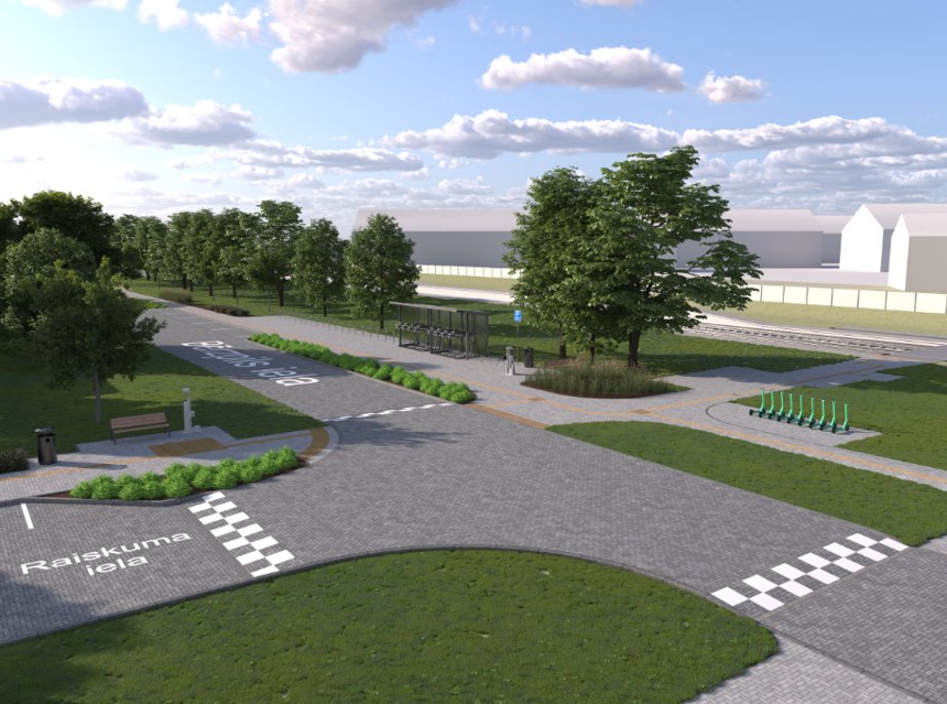 Pilsētas sabiedriskā transporta savienojuma mobilitātes punkts Atgāzene