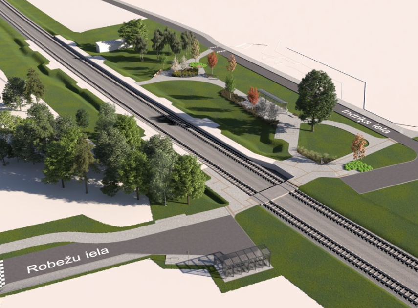 Pilsētas sabiedriskā transporta savienojuma mobilitātes punkts Atgāzene