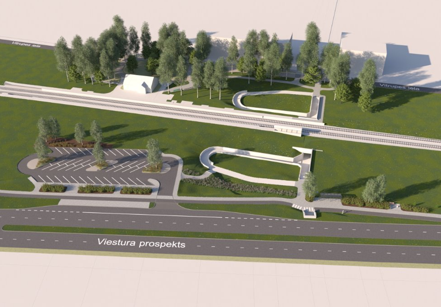 Pilsētas sabiedriskā transporta savienojuma mobilitātes punkts Mangaļi