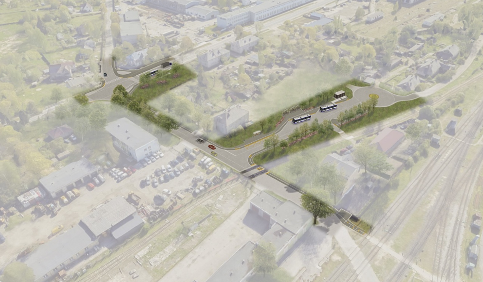 Pilsētas sabiedriskā transporta savienojuma mobilitātes punkts Šķirotava