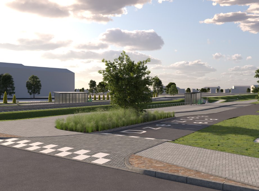 Pilsētas sabiedriskā transporta savienojuma mobilitātes punkts Turība