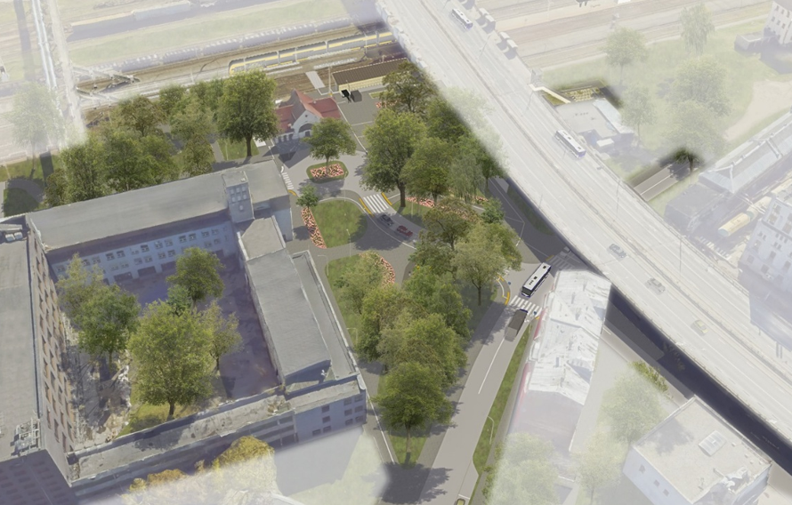 Pilsētas sabiedriskā transporta savienojuma mobilitātes punkts Zemitāni